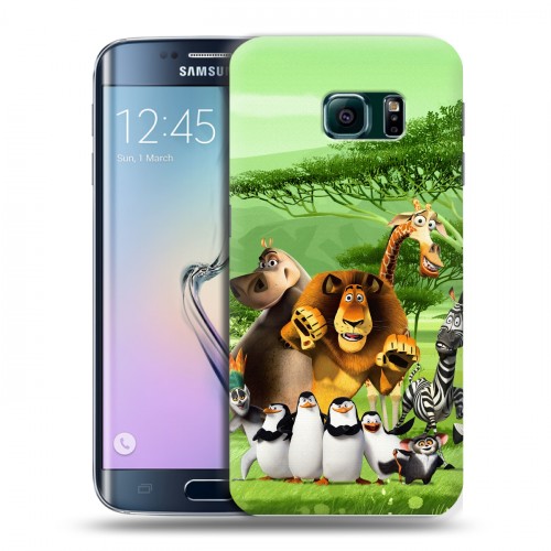 Дизайнерский пластиковый чехол для Samsung Galaxy S6 Edge Мадагаскар