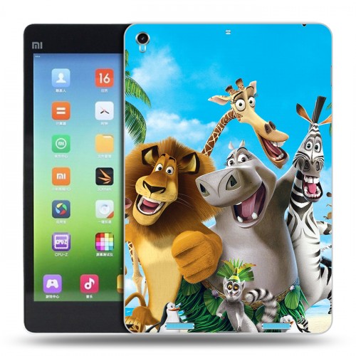 Дизайнерский силиконовый чехол для Xiaomi MiPad Мадагаскар