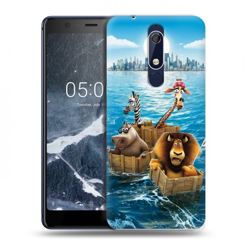 Дизайнерский пластиковый чехол для Nokia 5.1 Мадагаскар