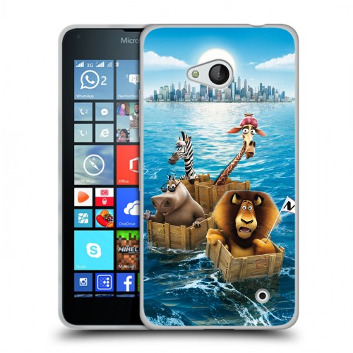 Дизайнерский силиконовый чехол для Microsoft Lumia 640 Мадагаскар