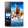 Дизайнерский пластиковый чехол для Sony Xperia TX Ледниковый период