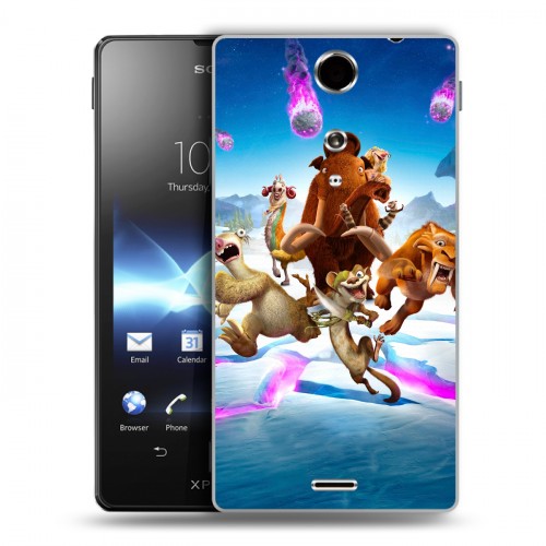 Дизайнерский пластиковый чехол для Sony Xperia TX Ледниковый период