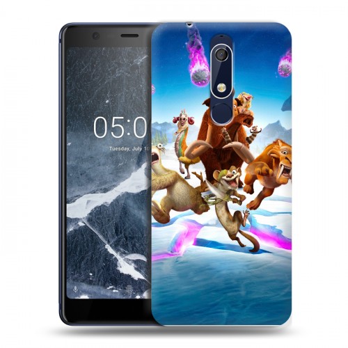 Дизайнерский пластиковый чехол для Nokia 5.1 Ледниковый период