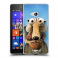 Дизайнерский пластиковый чехол для Microsoft Lumia 540 Ледниковый период