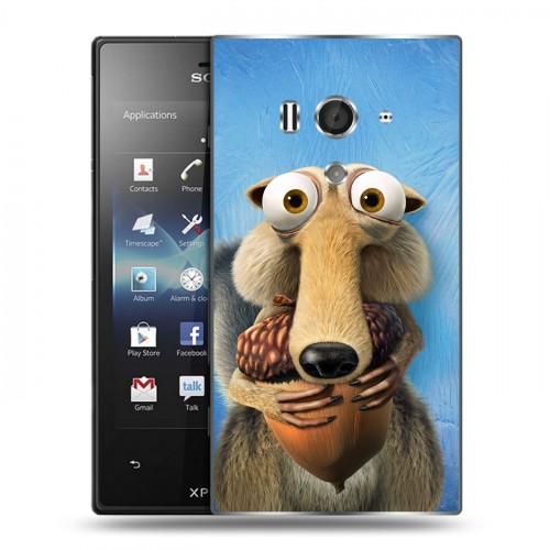 Дизайнерский пластиковый чехол для Sony Xperia acro S Ледниковый период