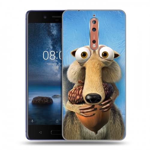 Дизайнерский пластиковый чехол для Nokia 8 Ледниковый период