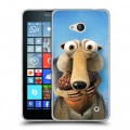 Дизайнерский пластиковый чехол для Microsoft Lumia 640 Ледниковый период