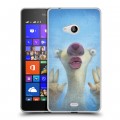 Дизайнерский пластиковый чехол для Microsoft Lumia 540 Ледниковый период