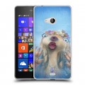 Дизайнерский пластиковый чехол для Microsoft Lumia 540 Ледниковый период