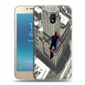 Дизайнерский пластиковый чехол для Samsung Galaxy J2 (2018) Человек - паук