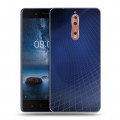 Дизайнерский пластиковый чехол для Nokia 8 Абстракции Сетка