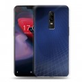 Дизайнерский пластиковый чехол для OnePlus 6 Абстракции Сетка