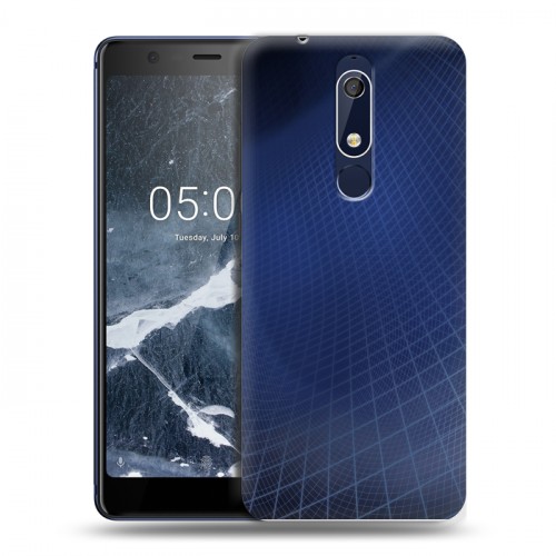 Дизайнерский пластиковый чехол для Nokia 5.1 Абстракции Сетка