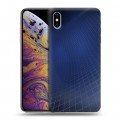 Дизайнерский силиконовый чехол для Iphone Xs Max Абстракции Сетка