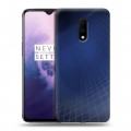 Дизайнерский пластиковый чехол для OnePlus 7 Абстракции Сетка