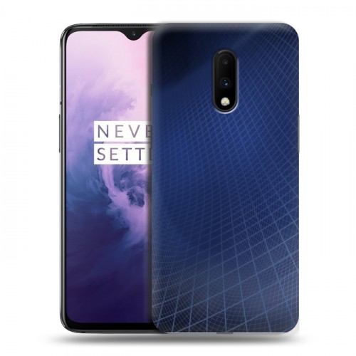 Дизайнерский пластиковый чехол для OnePlus 7 Абстракции Сетка