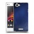 Дизайнерский пластиковый чехол для Sony Xperia L Абстракции Сетка