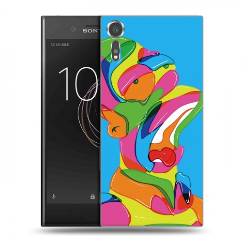 Дизайнерский пластиковый чехол для Sony Xperia XZs Симпсоны