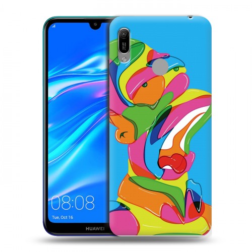 Дизайнерский пластиковый чехол для Huawei Y6 (2019) Симпсоны