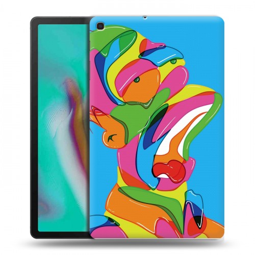Дизайнерский силиконовый чехол для Samsung Galaxy Tab A 10.1 (2019) Симпсоны