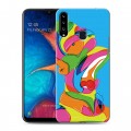 Дизайнерский пластиковый чехол для Samsung Galaxy A20s Симпсоны