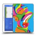 Дизайнерский силиконовый чехол для Samsung Galaxy Tab 4 10.1 Симпсоны