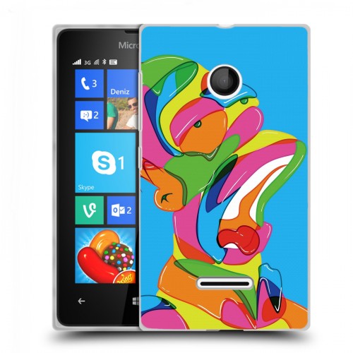 Дизайнерский пластиковый чехол для Microsoft Lumia 435 Симпсоны