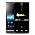 Дизайнерский пластиковый чехол для Sony Xperia S Симпсоны