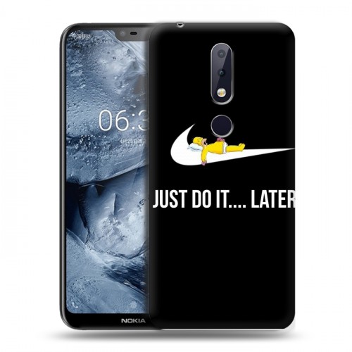 Дизайнерский пластиковый чехол для Nokia 6.1 Plus Симпсоны