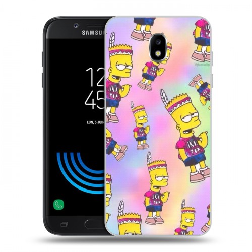 Дизайнерский пластиковый чехол для Samsung Galaxy J5 (2017) Симпсоны