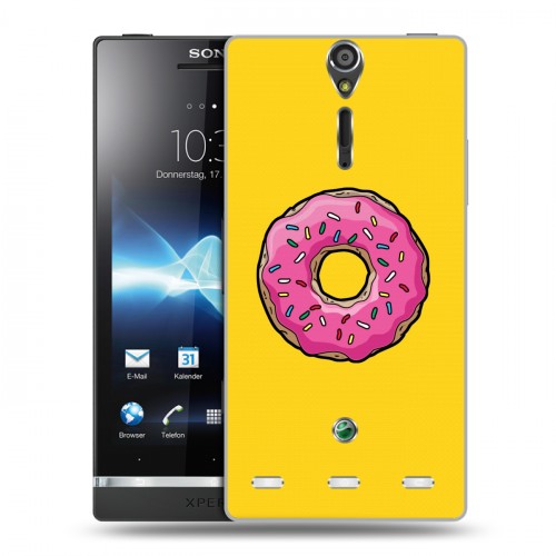 Дизайнерский пластиковый чехол для Sony Xperia S Симпсоны