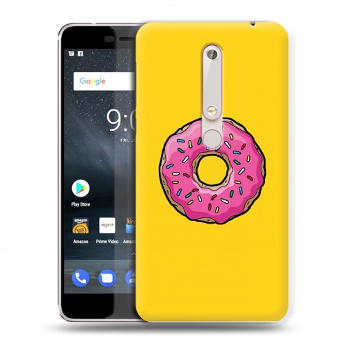 Дизайнерский пластиковый чехол для Nokia 6 (2018) Симпсоны