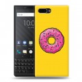 Дизайнерский пластиковый чехол для BlackBerry KEY2 Симпсоны