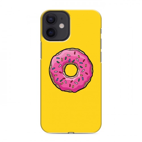 Дизайнерский силиконовый с усиленными углами чехол для Iphone 12 Mini Симпсоны