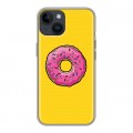 Дизайнерский пластиковый чехол для Iphone 14 Симпсоны