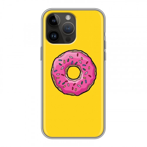 Дизайнерский силиконовый с усиленными углами чехол для Iphone 14 Pro Max Симпсоны
