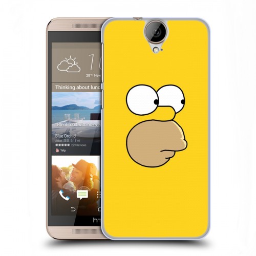 Дизайнерский пластиковый чехол для HTC One E9+ Симпсоны