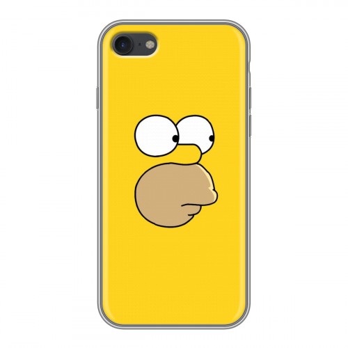 Дизайнерский силиконовый с усиленными углами чехол для Iphone 7 Симпсоны