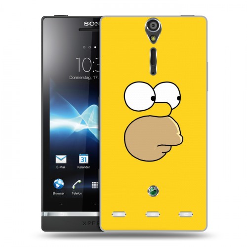 Дизайнерский пластиковый чехол для Sony Xperia S Симпсоны