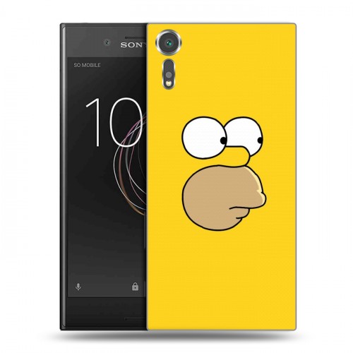 Дизайнерский пластиковый чехол для Sony Xperia XZs Симпсоны