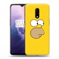 Дизайнерский пластиковый чехол для OnePlus 7 Симпсоны