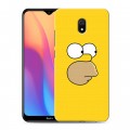 Дизайнерский силиконовый с усиленными углами чехол для Xiaomi RedMi 8A Симпсоны