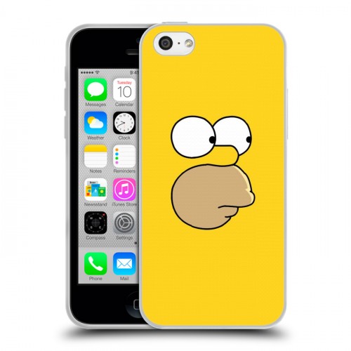 Дизайнерский пластиковый чехол для Iphone 5c Симпсоны