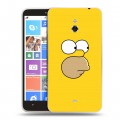 Дизайнерский пластиковый чехол для Nokia Lumia 1320 Симпсоны