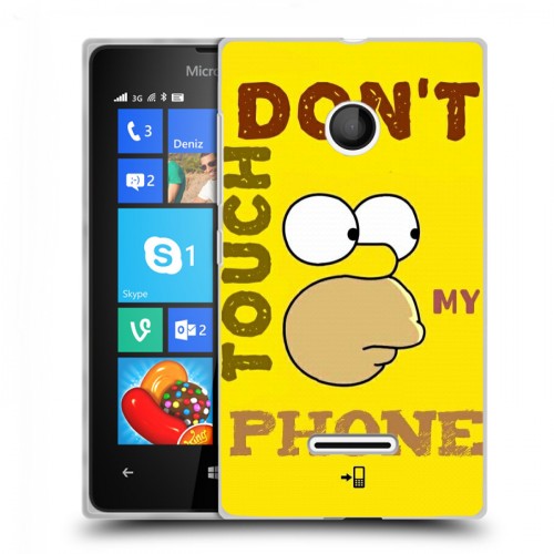 Дизайнерский пластиковый чехол для Microsoft Lumia 435 Симпсоны