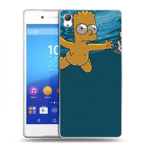 Дизайнерский пластиковый чехол для Sony Xperia Z3+ Симпсоны