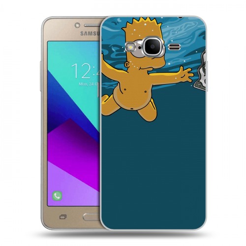 Дизайнерский силиконовый с усиленными углами чехол для Samsung Galaxy J2 Prime Симпсоны