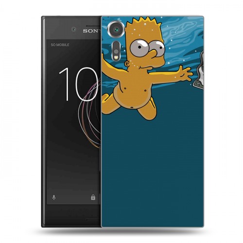 Дизайнерский пластиковый чехол для Sony Xperia XZs Симпсоны