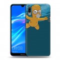 Дизайнерский пластиковый чехол для Huawei Y6 (2019) Симпсоны