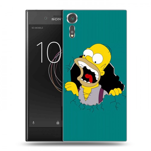 Дизайнерский пластиковый чехол для Sony Xperia XZs Симпсоны